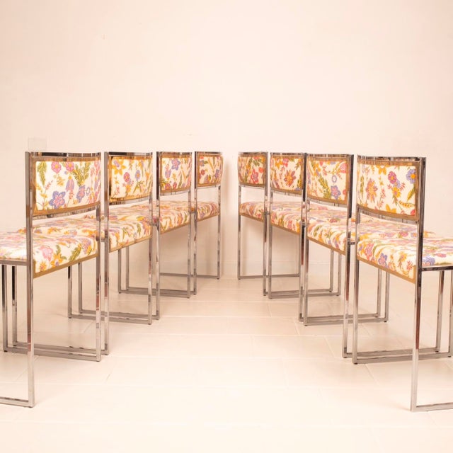 SQ-AL Chairs in Brass and Steel, 1970s, Set of 8 For Sale - Image 15 of 18