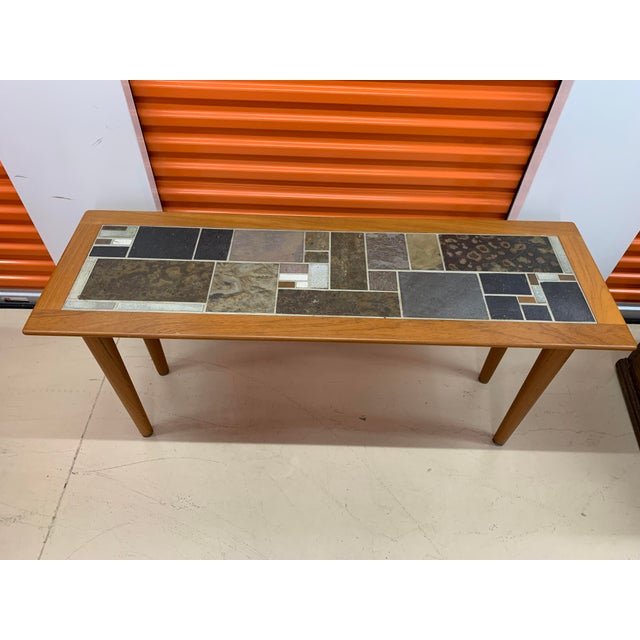 Dutch Scandinavian Tile Top Sofa Table Chairish