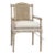 Pair Cotswold Arm Chair Set Antique Style Solid Pine Dining With Cane Back Cotswold Cane Back Solid Pine Accent Chair With Lace-Up Detail For Sale