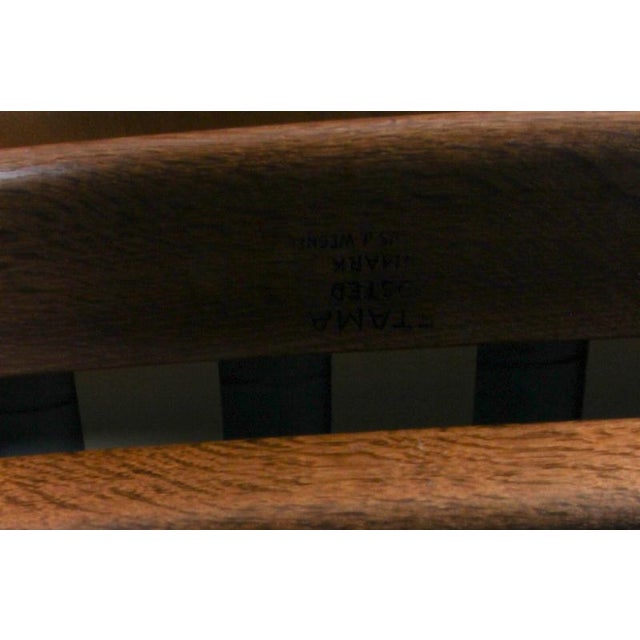 Set of Vintage Model GE530 Lounge Chair with Ottoman in Smoked Oak and Leather by Hans J. Wegner for Getama, 1970s For Sale - Image 10 of 12