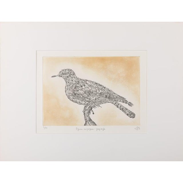 Maria Paletta, Carrier Pigeon, Etching For Sale - Image 6 of 6
