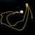 Italian Natural Solitaire Akoya Pearl Diamond Pendant Set 18" 14k YG 8.02 mm Certified For Sale - Image 3 of 6