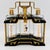Metal Mid 20th Century Mid-Century Modern Black and Gold Tantalus Decanter Set, Liquor Caddy, Portable Bar For Sale - Image 7 of 18