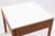 Mid-Century Modern Pair of Florence Knoll for Knoll Walnut & White Laminate Vintage Side End Tables For Sale - Image 3 of 9