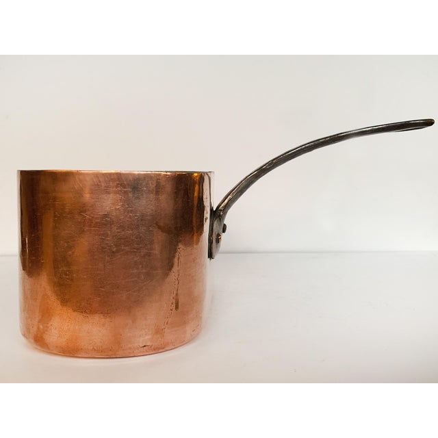 Vintage Rectangular French Copper Pot # 2 For Sale In New York - Image 6 of 13