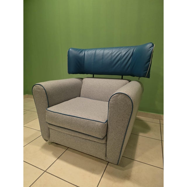Textile Vintage Zanotta Chairs, 1980s, Set of 2 For Sale - Image 7 of 13