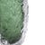Green Emerald Crystalized Glass Vase- Medium For Sale - Image 8 of 11