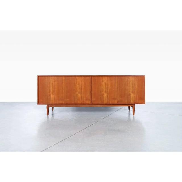 1950s Danish Modern Teak Tambour Door Credenza by Arne Vodder for Sibast Mobler For Sale - Image 11 of 12