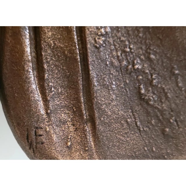 Monumental Sculptural Bronze Wall Lamp 1960s For Sale - Image 16 of 17
