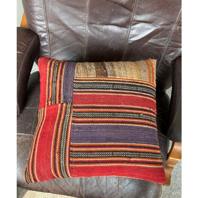 Set of 4 Turkish Kilim Pillow Covers For Sale In Seattle - Image 6 of 10