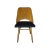 ITALIAN WOOD MID-CENTURY SILK VELVET CHAIR, 1960 BLACK 100% SUEDED VELVET SILK UPHOLSTERY (SET OF 10 AVAILABLE) DIMENSIONS...