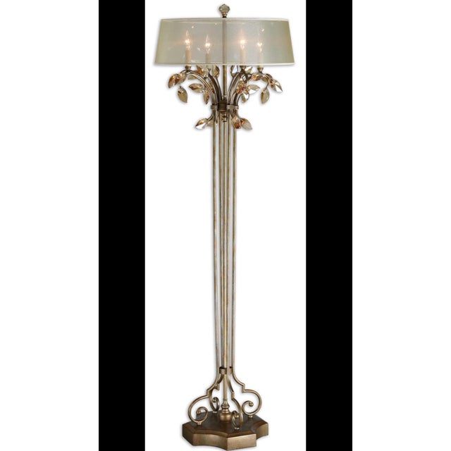 Tall Gold Crystal Floor Lamp Chairish