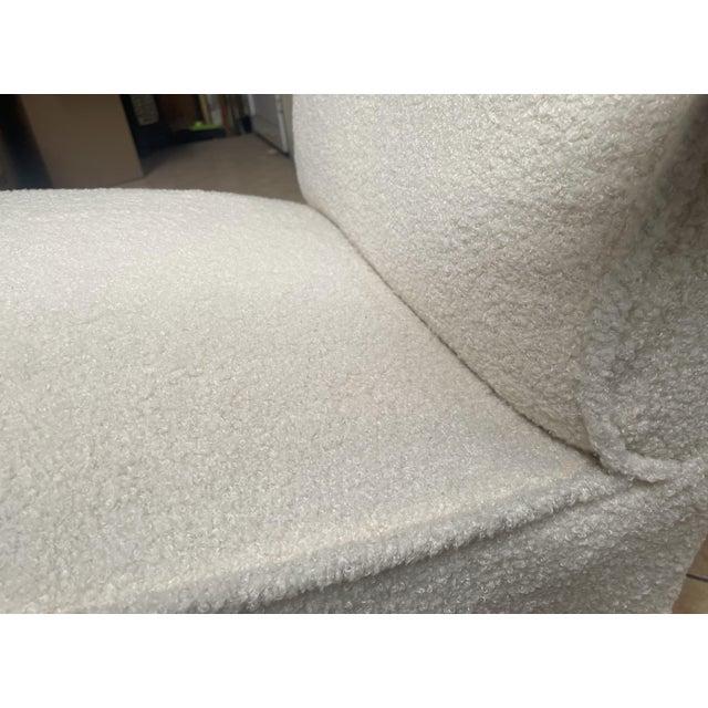 Art Deco Armchair in Lamb's Bouclé by J. Halabala, 1920s For Sale - Image 12 of 18