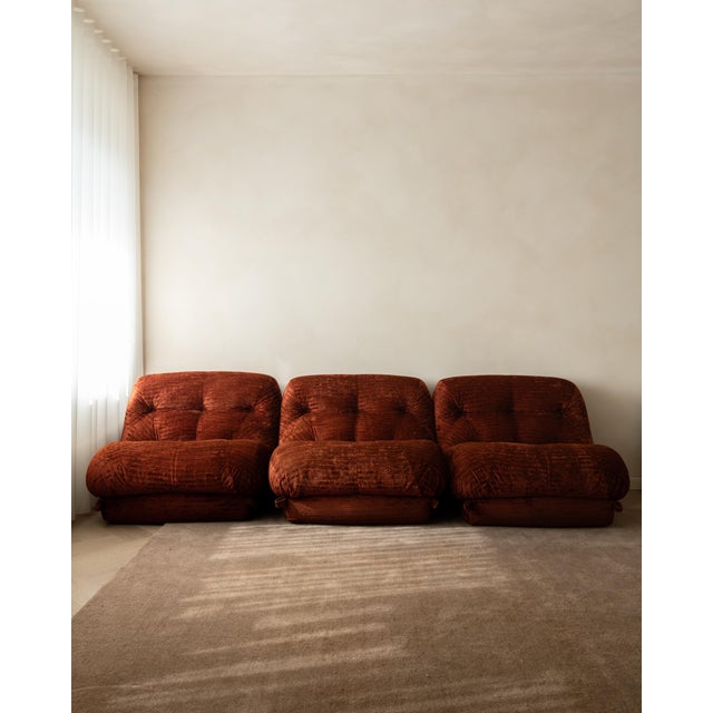 Mid-Century Modern Modular Nuvolone Sofa by Rino Maturi for Mimo Padova, 1970s, Set of 3 For Sale - Image 3 of 18