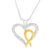 This captivating heart-shaped pendant is a sparkling surprise for someone very special. Inside a dazzling array of round...
