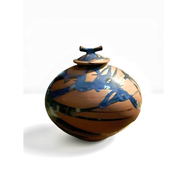 ⸻ Description An exceptional monumental studio pottery covered vessel by acclaimed California ceramic artists Jon and...