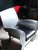 Animal Skin 1980's Philippe Starck Richard III Silver Armchair Baleri Italia For Sale - Image 7 of 10