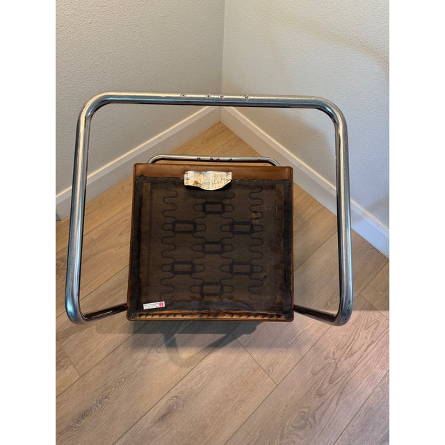 Brown Vintage Knoll International Mies Van Der Rohe Dining Chairs — Set of 6 For Sale - Image 8 of 15