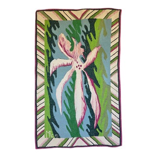 Orchard in the Forrest - Hand Woven Contemporty Tapestry For Sale