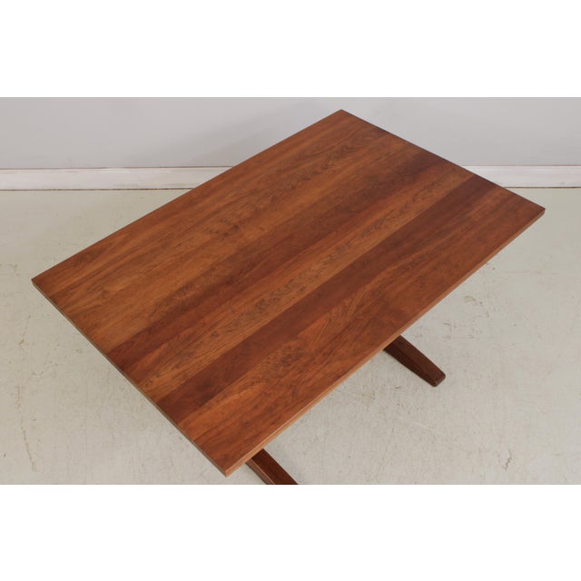 Stickley Stickley Cherry Mission Trestle Table For Sale - Image 4 of 18