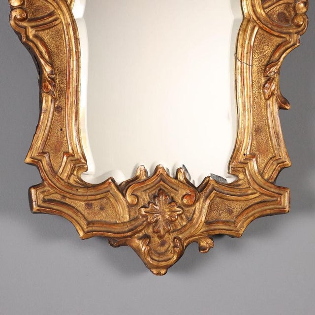 Louis XIV Carved and Gilded Wood Mirror For Sale - Image 4 of 7