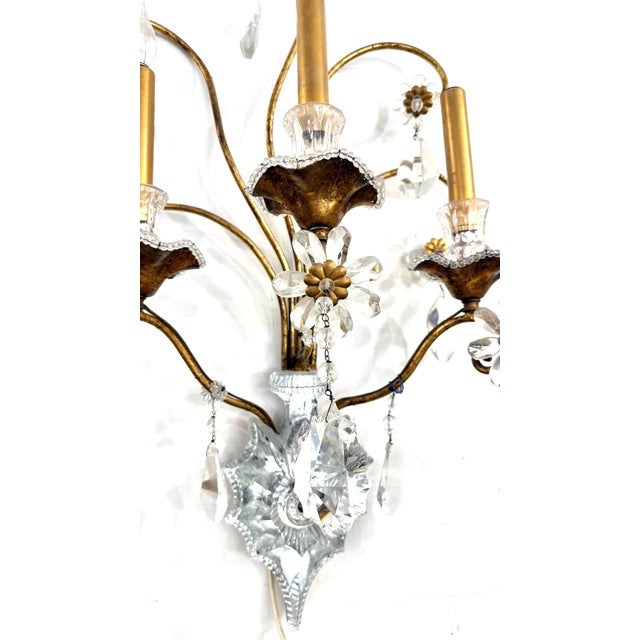 1950s Maison Bagues Wall Sconces - a Pair For Sale In Minneapolis - Image 6 of 10