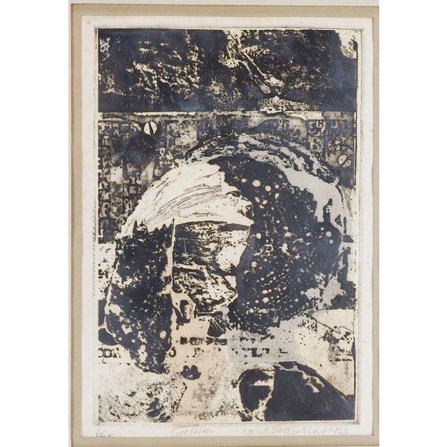 1960s Graffitti Etching by Laura Volkerding Chairish