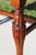 Mid-20th Century Traditional Cherry-Finish Vanity Bench With Pink & Brown Damask Upholstery For Sale - Image 16 of 18