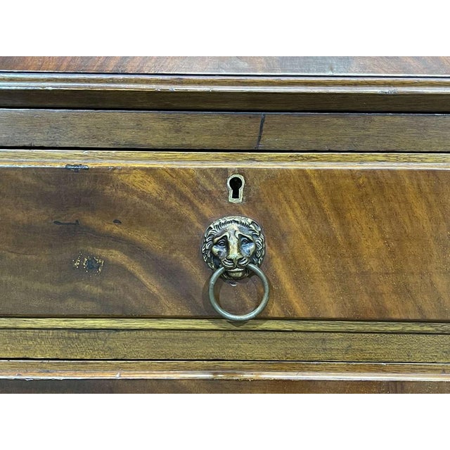 Vintage English Donkey Secretaire in Mahogany, 1930s For Sale - Image 3 of 17