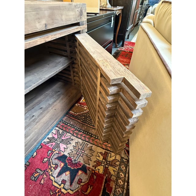 Restoration Hardware Reclaimed Timber Slat Sideboard For Sale - Image 12 of 12