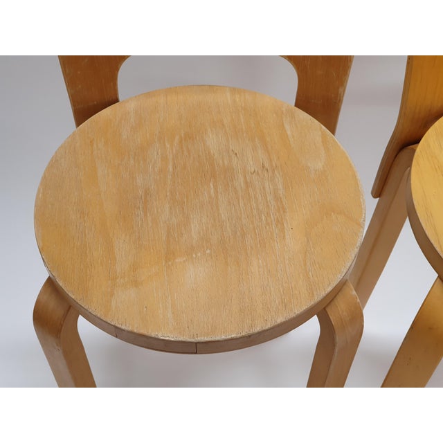 K65 Stools by Alvar Aalto for Artek, 1960s, Set of 4 For Sale - Image 13 of 16