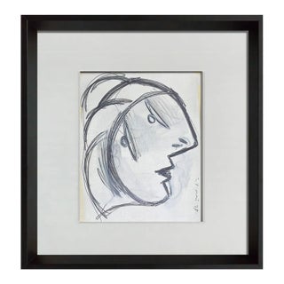 Pablo Picasso Lithograph Head Guernica Ltd Edition Study +Custom Frame For Sale