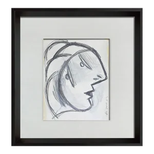 Pablo Picasso Lithograph Head Guernica Ltd Edition Study +Custom Frame