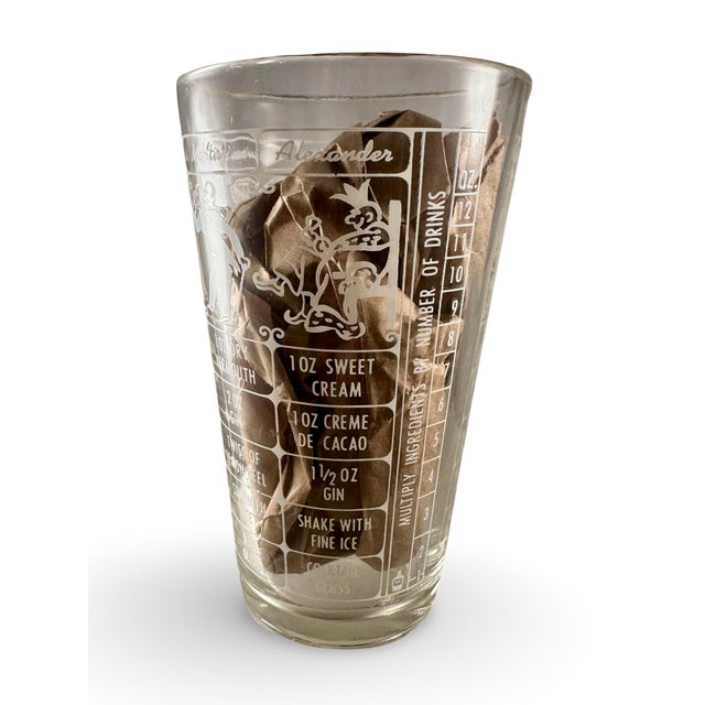 1960s Vintage Bartenders Glasses - a Pair For Sale - Image 5 of 6