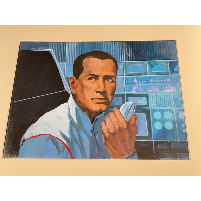 Mid-Century Modern Land of the Giants Concept Art Painting Irwin Allen (1960's) Mid-Century Modern Hollywood Pop Culture Movies Television Sci-Fi For Sale - Image 3 of 4