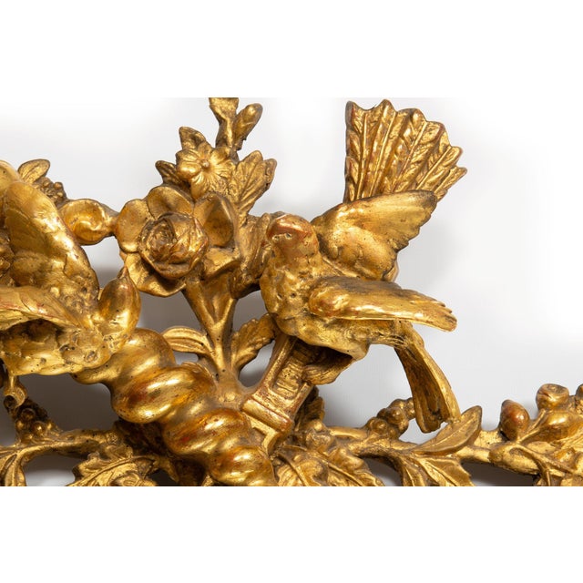 Pair of 19th Century French Neoclassical Antique Giltwood “Wedding” Mirrors For Sale - Image 9 of 18