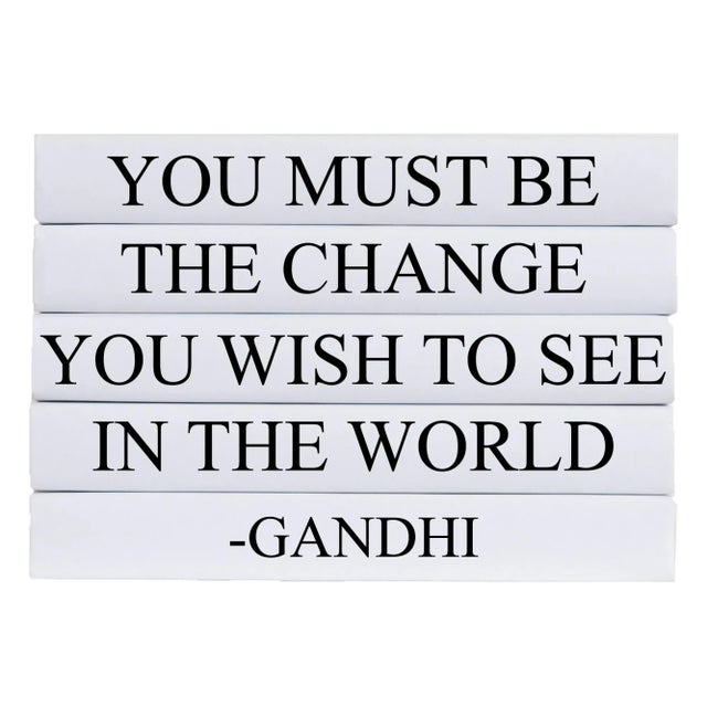 Let your thoughts be seen with these five decorative hardback books in black with white spines. By Booth & Williams.