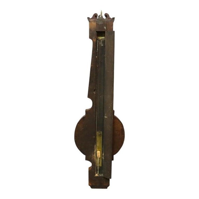 Traditional Mercury Banjo Shaped Rosewood Barometer Unsigned C1880 For Sale - Image 9 of 10
