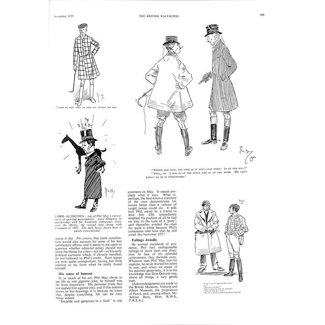 Hullo Old Chap You Look as if You'd Had Sport! 1902 by Phil May For Sale In New York - Image 6 of 6