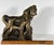 Gilded Chalkware Equestrian Mantel Piece With Child & Dog, c.1930-1940s For Sale - Image 12 of 13