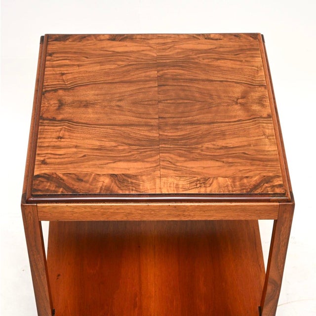 1930s Art Deco Burr Walnut Side Table, 1930s For Sale - Image 5 of 7