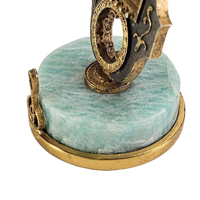 Metal Angeletti Italian Silver Place Card Holder Lyre Music Design For Sale - Image 7 of 9