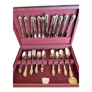 1967 Vintage Imperial Stainless Silverware Set-90 Pcs. For Sale