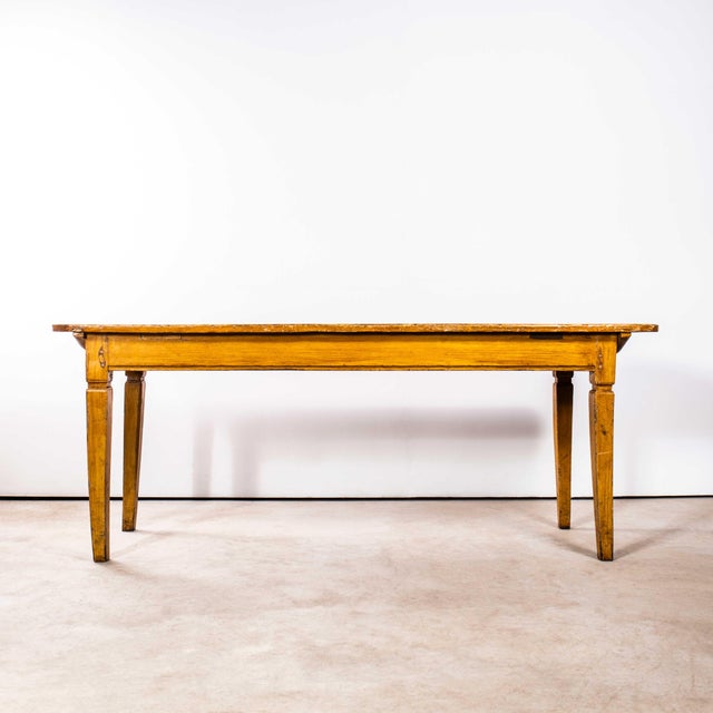 Vintage French Dining Table in Faux Wood, 1920s For Sale - Image 9 of 9