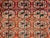 Vintage Turkmen Tekke in Allover Pattern in Brick-Red, Navy, Ivory, Blue For Sale - Image 15 of 16