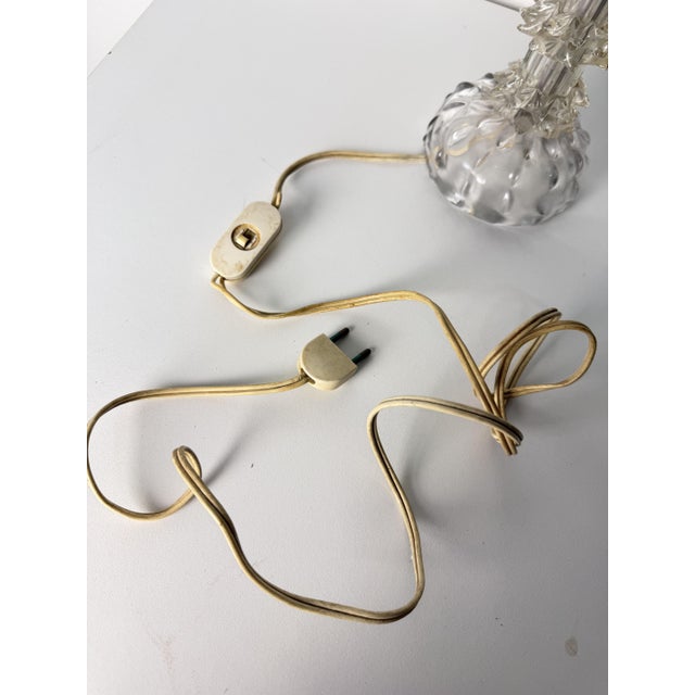 Rostrato Murano Glass Table Lamp in the style of Barovier & Toso, 1940s For Sale - Image 11 of 12