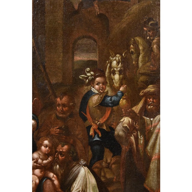 Giovanni Stradano, Adoration of the Magi, 1500s-1600s, Oil on Canvas For Sale - Image 10 of 16