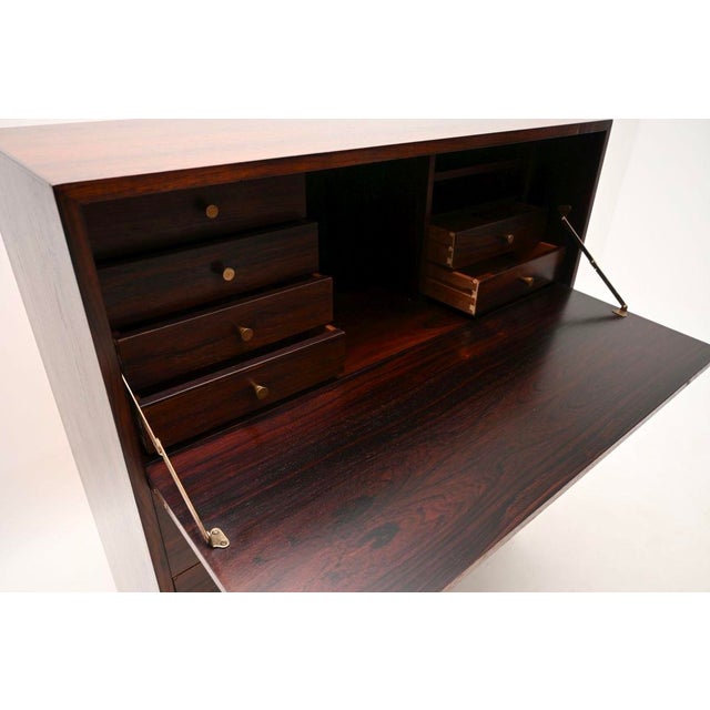 Mid-Century Modern Vintage Danish Chest of Drawers with Secretary, 1960 For Sale - Image 3 of 11