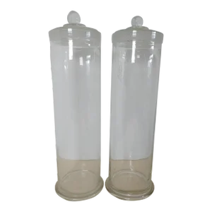 Mid 20th Century Tall Vintage Apothecary Jar - Set of 2