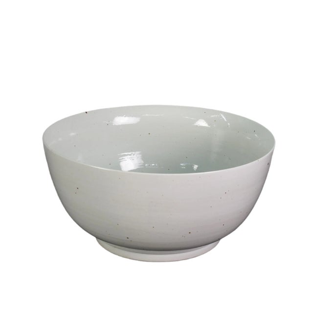 2010s Large Off White Bowl For Sale - Image 5 of 5